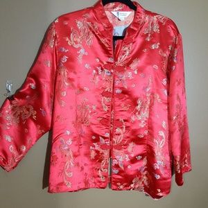 Red Chinese Blouse